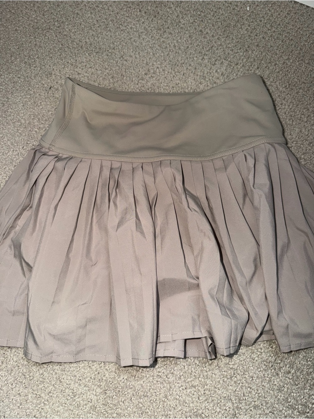 Fabletics Pleated Athletic Skirt in tan
